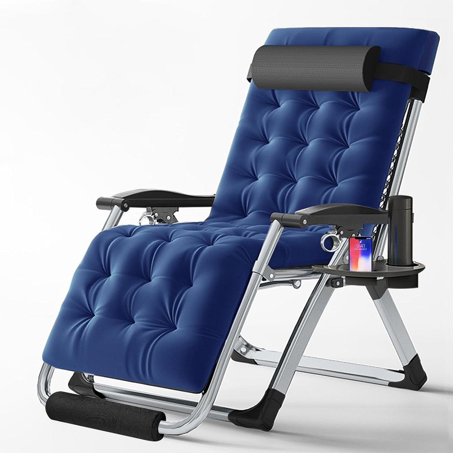 Oversized XXL Zero Gravity Chair with Cushion & Headrest, Supports up to 440Lbs