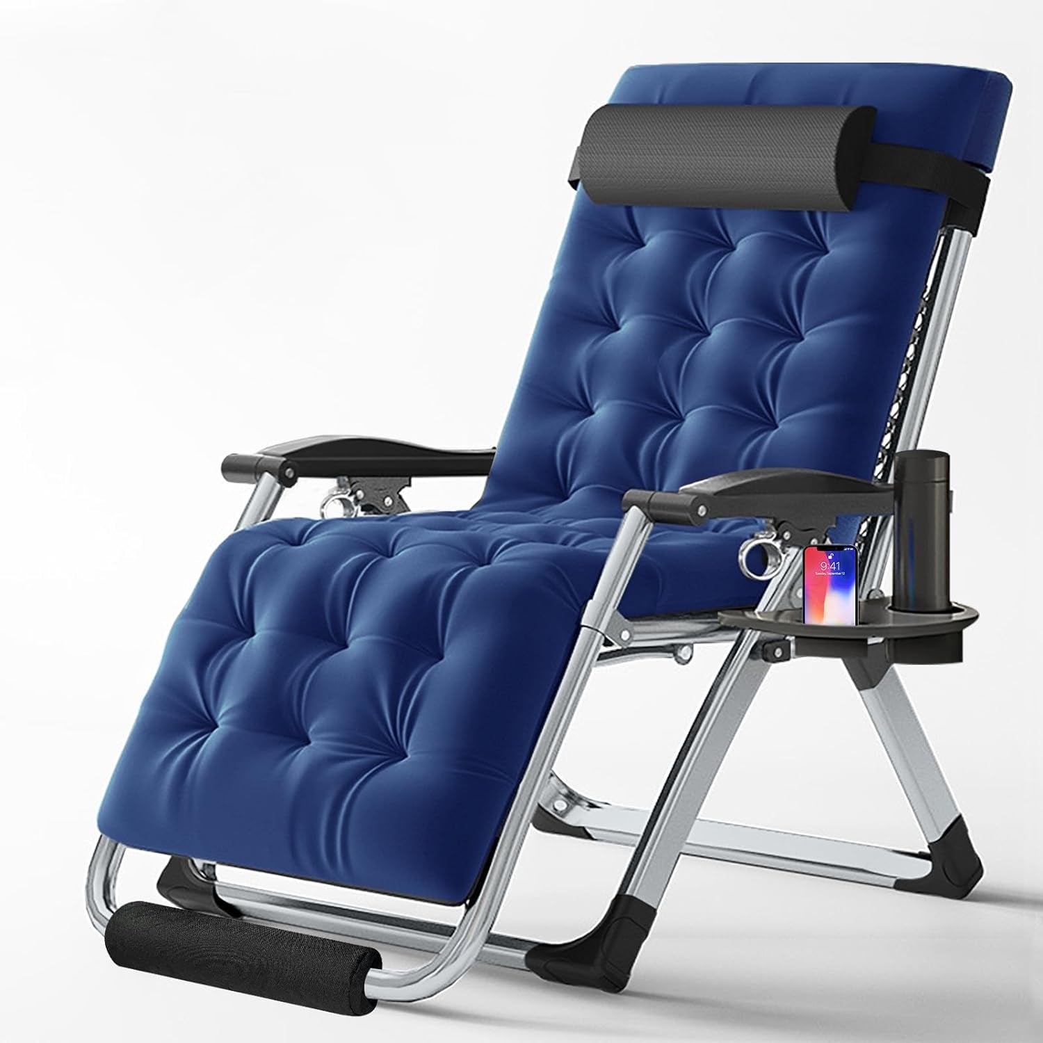 Oversized XXL Zero Gravity Chair with Cushion & Headrest, Supports up to 440Lbs